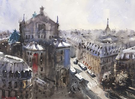 Вид на Гранд-Опера, Париж