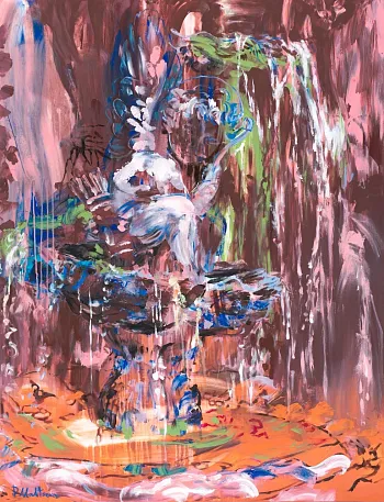 Fountain with cupid