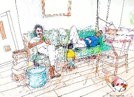 Папа отдыхает