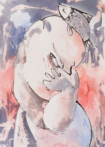 Человек с рыбкой